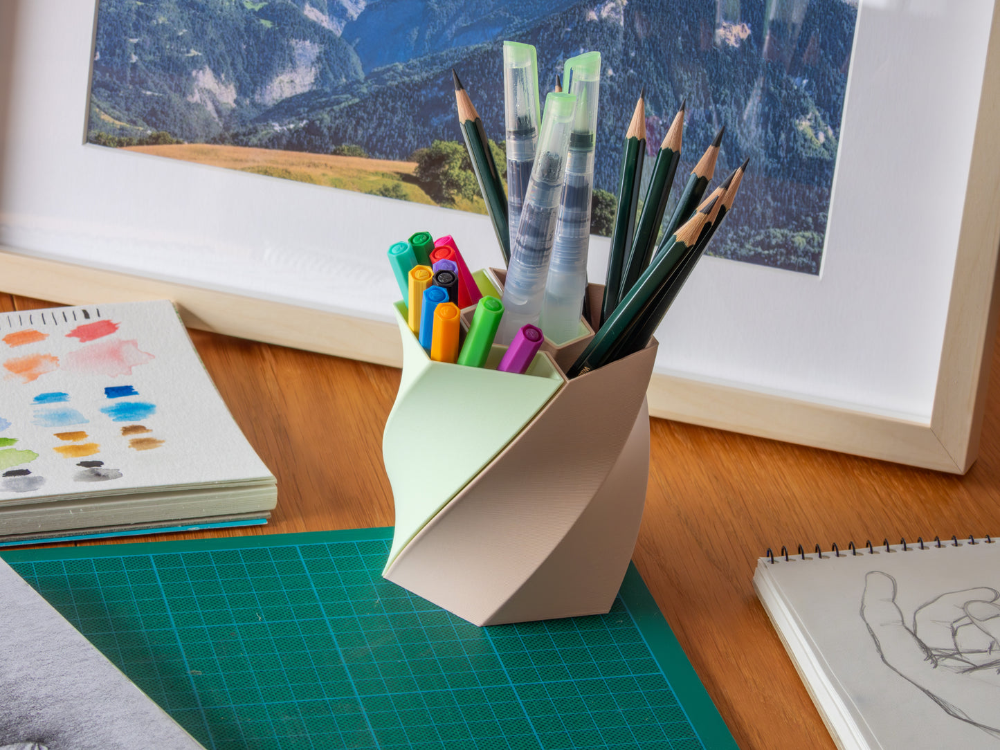 Pot à crayon design "Queyras"