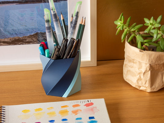 Pot à crayon design "Le Sillon"