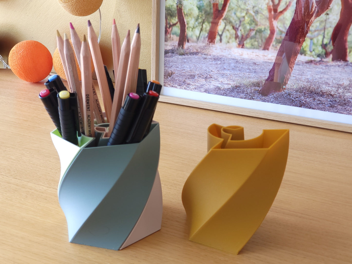 Pot à crayon design "Ecrins"