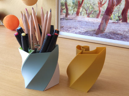 Pot à crayon design "Ecrins"