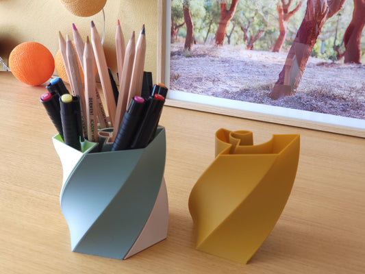 Pot à crayon design "Ecrins"